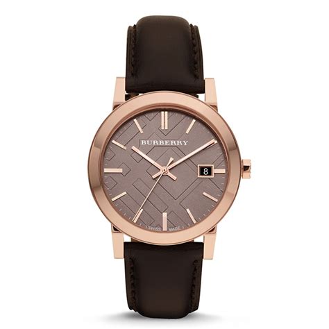 burberry city watch bu9013|Burberry Taupe Check Pattern DialBrown Leather .